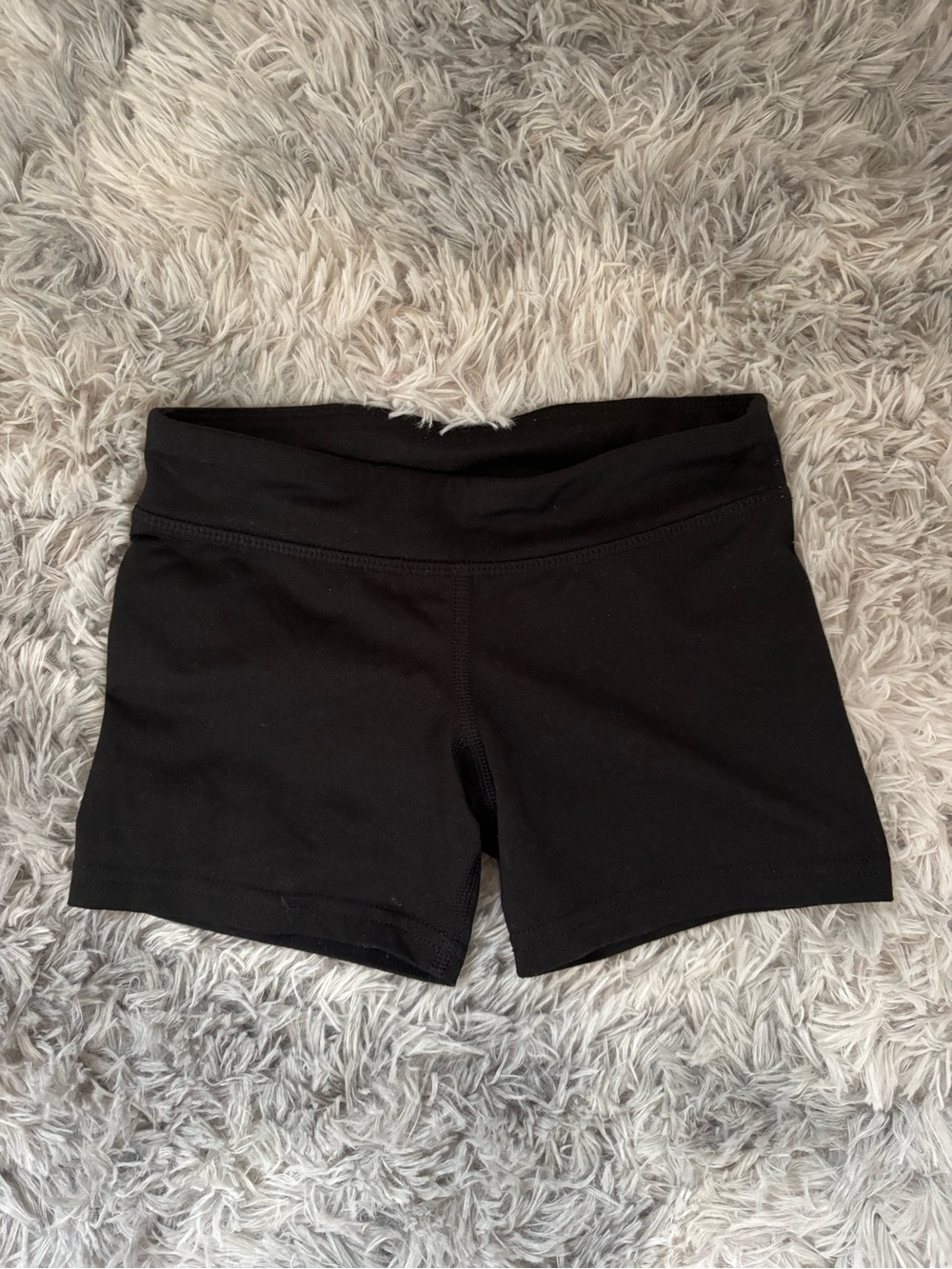Champion Black Women's Bike Shorts with Wide Waistband